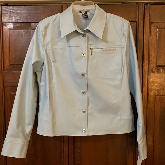 Beliza Jackets & Blazers - NWT Beliza, size 14, pale blue. See postings for matching top & skirt.